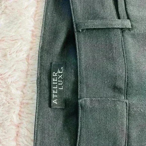 Atelier Luxe Dark Grey Slacks/ size 8 - Picture 3 of 8